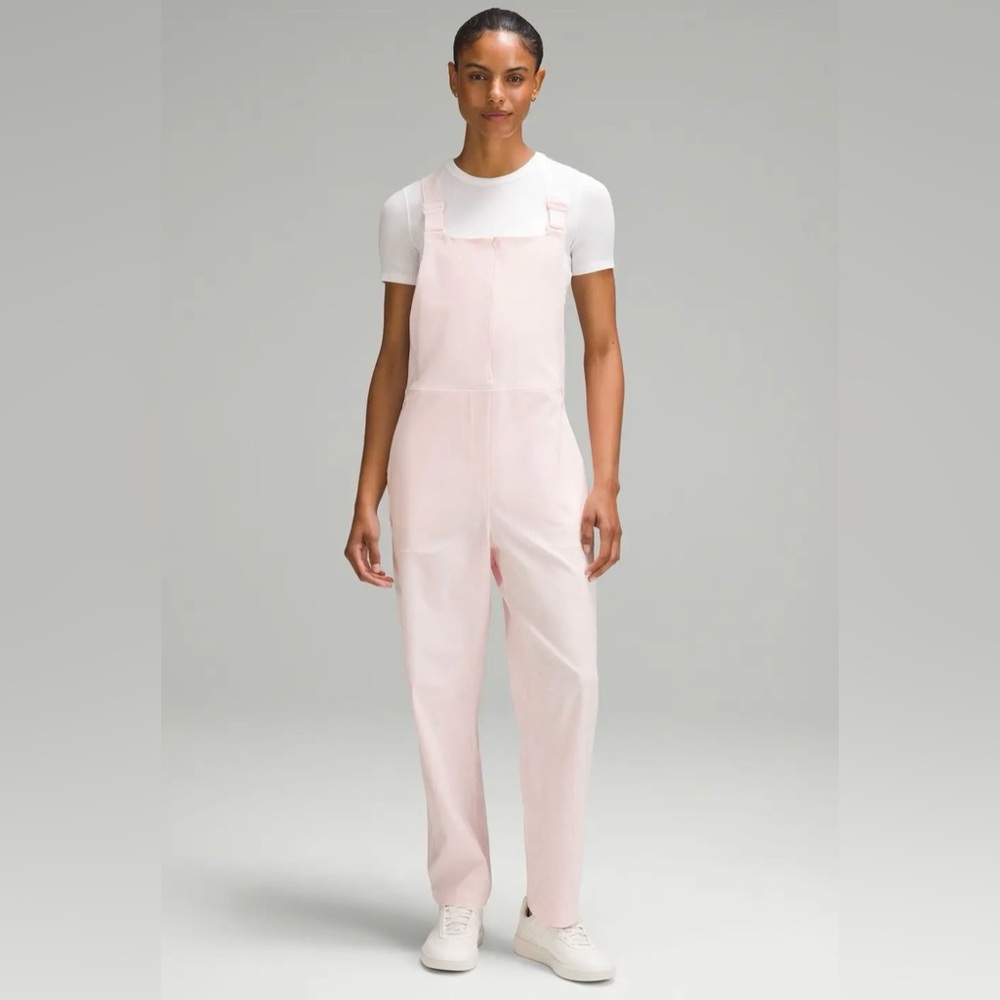 Lululemon WovenAir Overalls (Strawberry Milkshake)